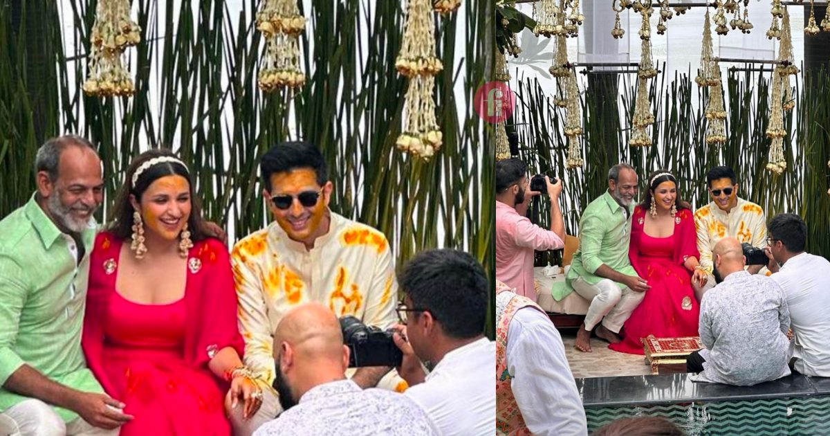 Ragneeti Wedding: Couple radiates joy as they are covered with haldi-PIC